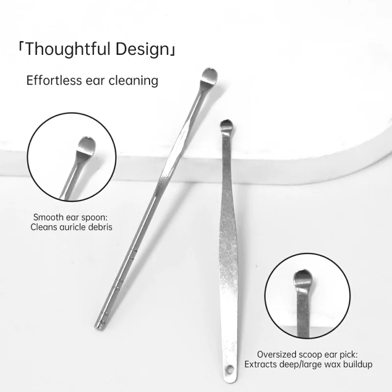 4+1 Ear Wax Removal Tool Kit With Leather Case- BMS-165 - Image 4