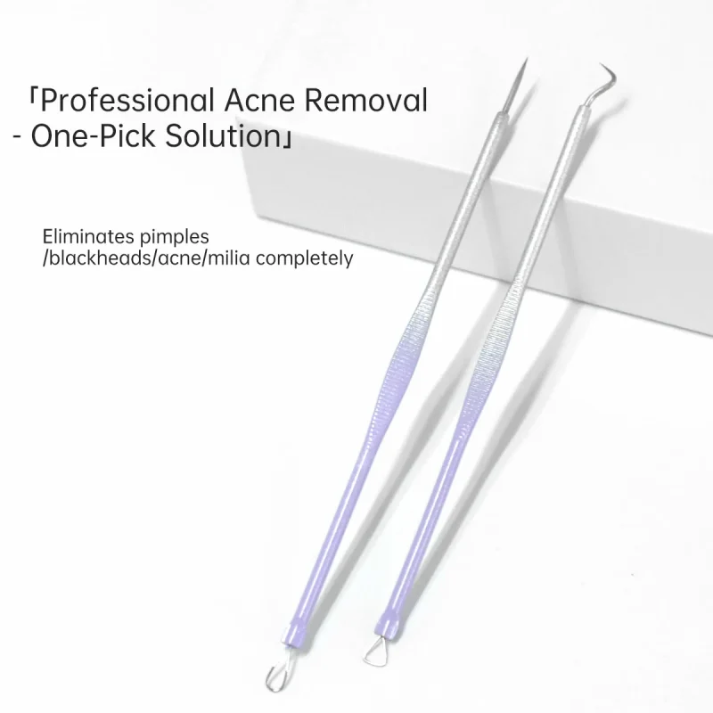 2 in 1 Gradient Finish Acne-Blackhead-Pimple-Comedone Extraction Tool Kit-BMS-167 - Image 2