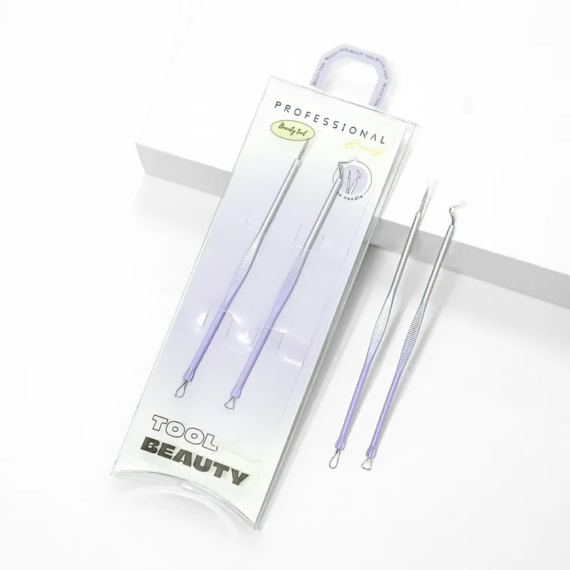 2 in 1 Gradient Finish Acne-Blackhead-Pimple-Comedone Extraction Tool Kit-BMS-167