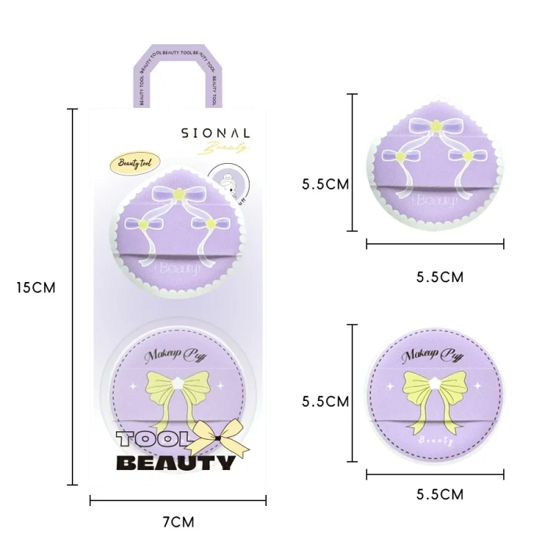 2 + 1 Large Cushion Puff Bundle with A Case- BMS-319 - Image 5