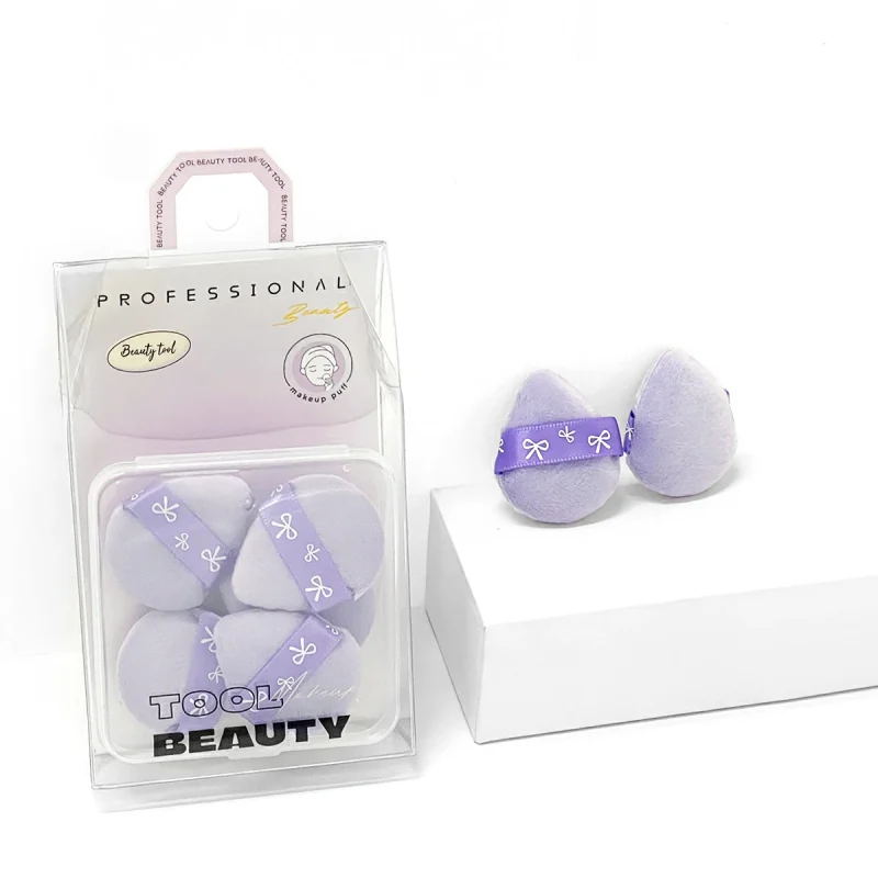 5 + 1 Mini Finger Dual-side Velour Puff Bundle with A Case- BMS-320