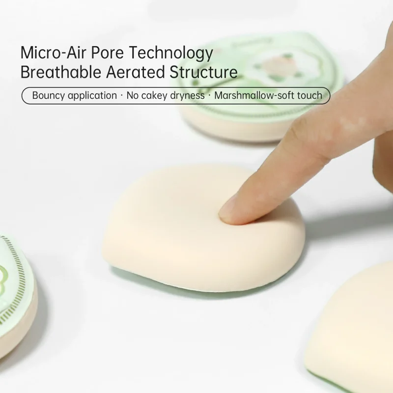Large Waterdrop Shape Marshmallow Makeup Puff With Storage Case-BMS-141A - Image 4
