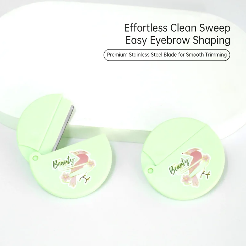 2 in 1 Portable Circular Folding Brow Razor Bundle- BMS-150 - Image 4