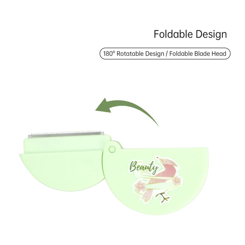 2 in 1 Portable Circular Folding Brow Razor Bundle- BMS-150 - Image 2