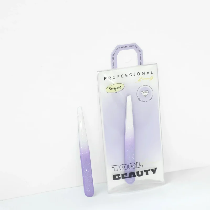 Non-slip Grip Slant Brow Tweezers-BMS-173