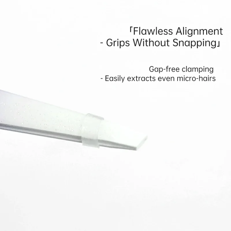 Non-slip Grip Slant Brow Tweezers-BMS-173 - Image 4