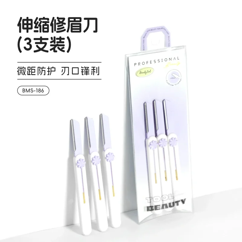 3 in 1 Retractable Brow Razor Bundle- BMS-186 - Image 5