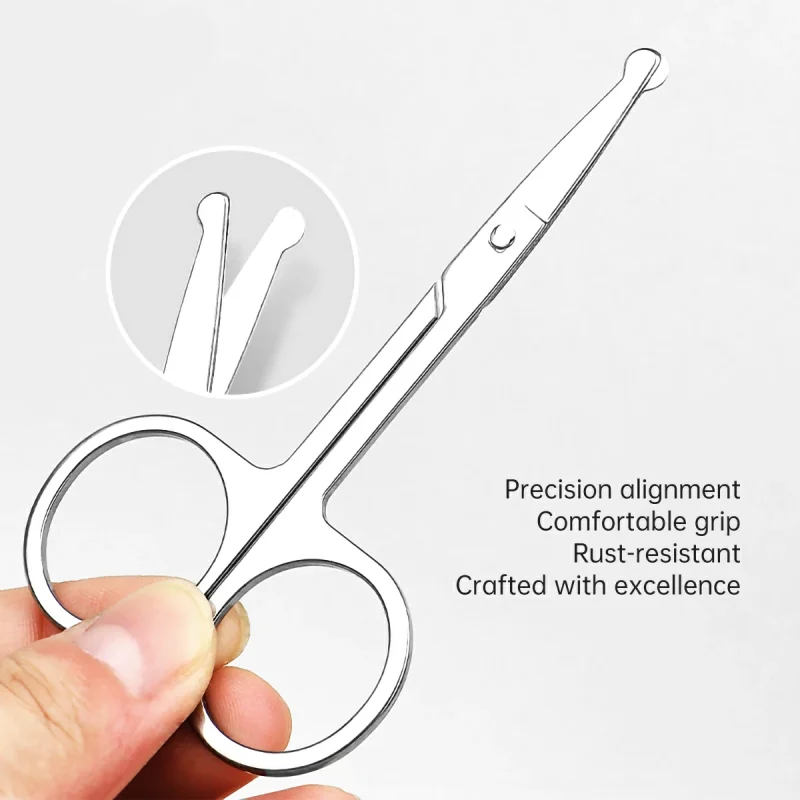 Safety Tip Nose Hair Scissors-BMS-311 - Image 4
