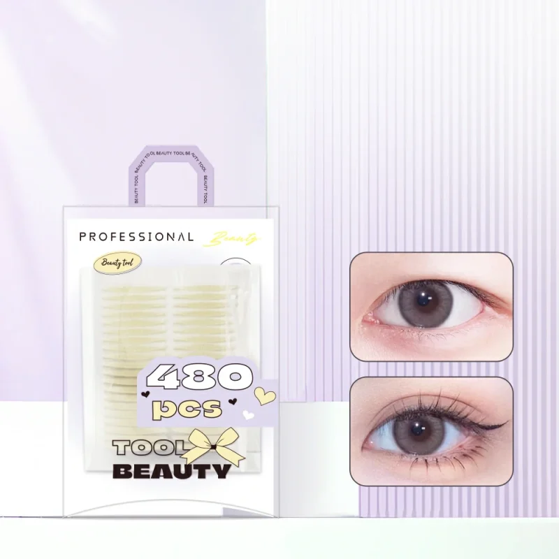 480pcs Crescent Shape Eyelid Tape With Applicator & Case- BMS-324 - Image 6