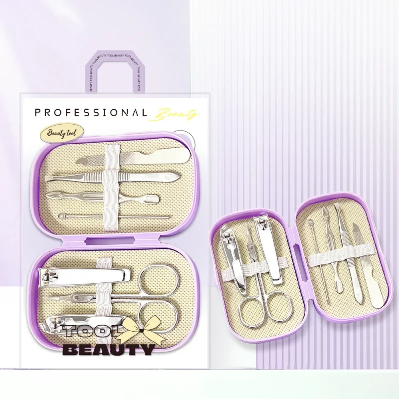 7+1 Manicure & Brow Grooming Kit with Storage Box-BMS-325 - Image 7