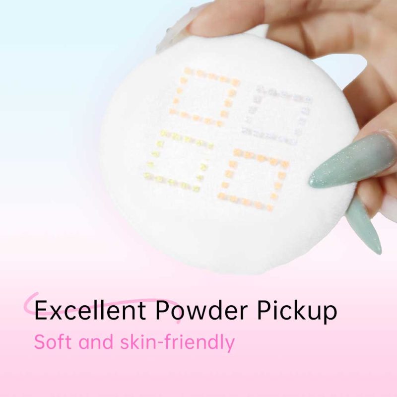 Round Velour Powder Puff-BMS-347 - Image 4