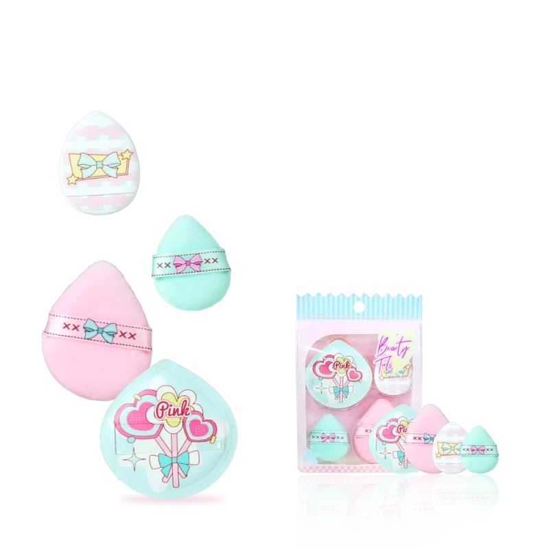 4 in 1 Min Finger Puff  & Velour Puff & Marshmallow Puff Kit-BMS-350