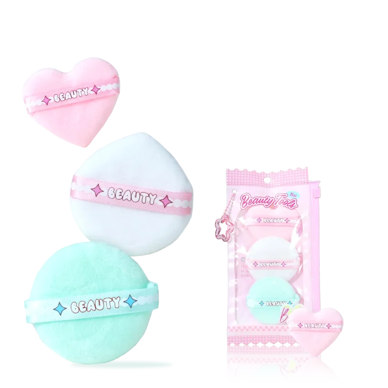 3 in 1 Velour Powder Puff Kit-BMS-351