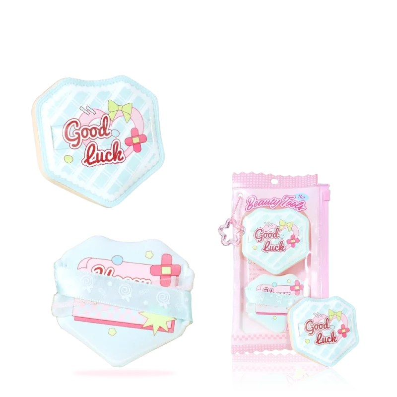 2 in 1 Wet & Dry Use Marshmallow Puff & Cushion Puff Kit-BMS-356