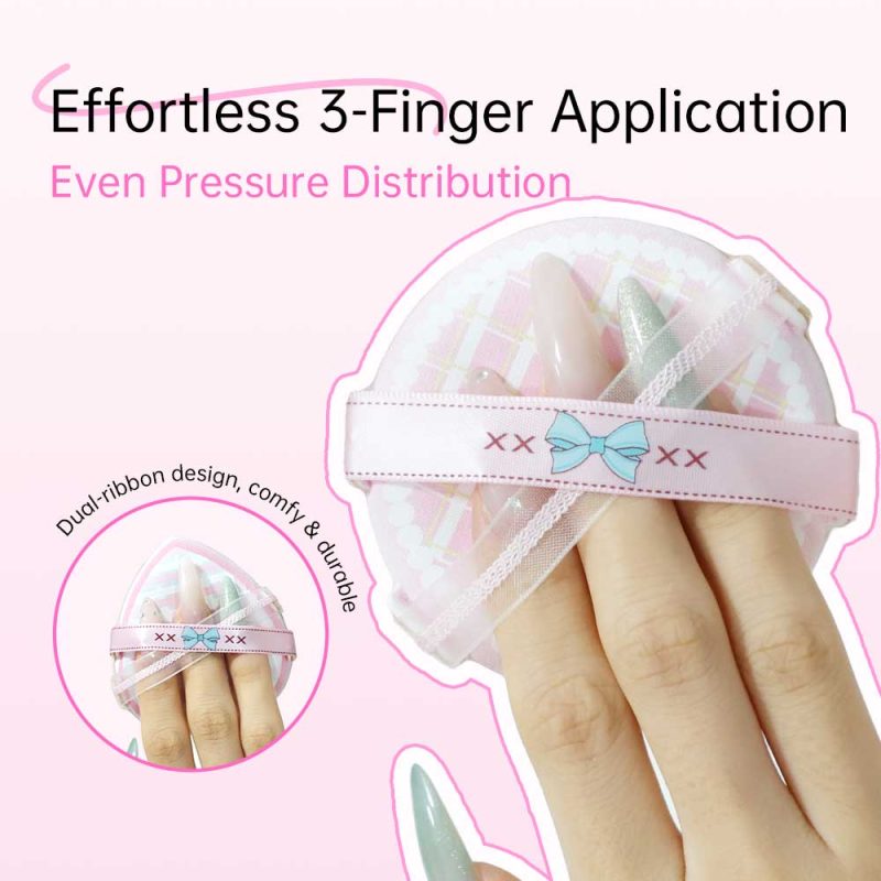 2 in 1 Hydrophilic Dual-ribbon Cushion Puff Kit-BMS-357 - Image 3