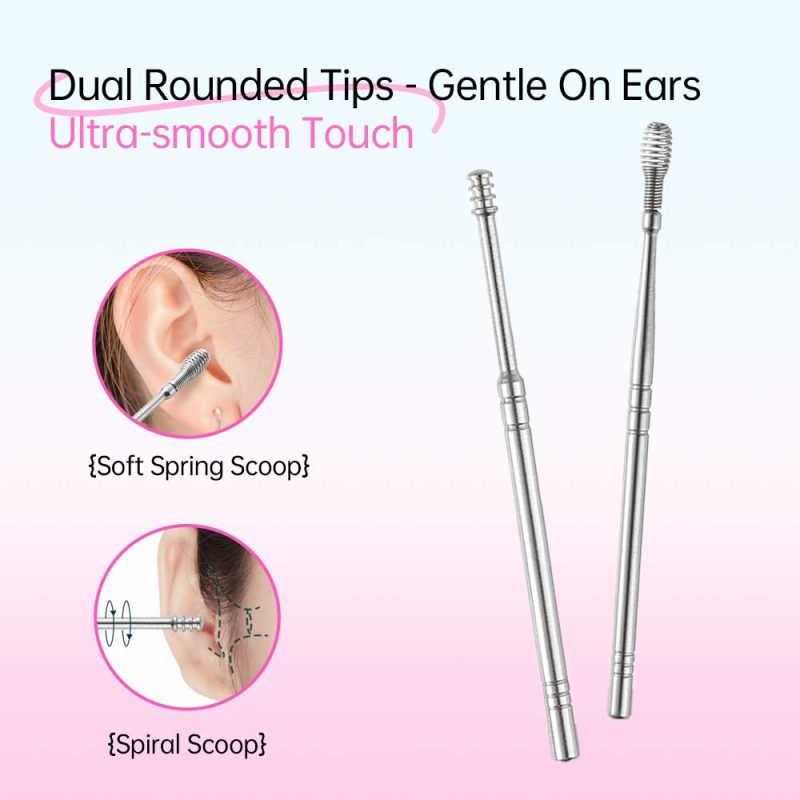 4+1 Ear Wax Removal Tool Kit With Leather Case- BMS-363 - Image 3