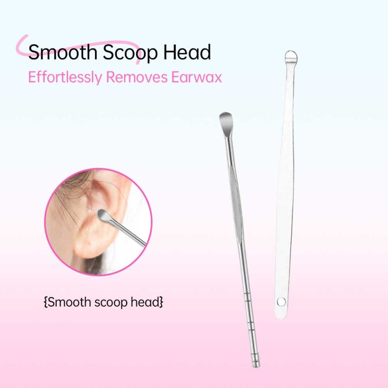 4+1 Ear Wax Removal Tool Kit With Leather Case- BMS-363 - Image 2