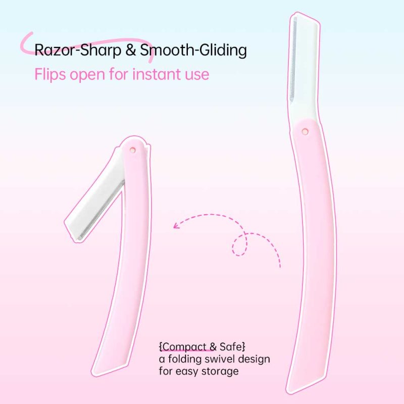 3 in 1 Folding Safety Brow Razor Bundle-BMS-373 - Image 2