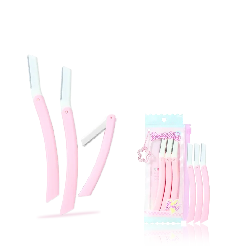 3 in 1 Folding Safety Brow Razor Bundle-BMS-373