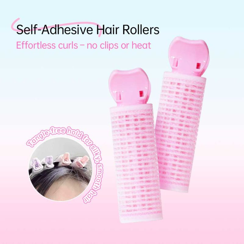 3 in 1 Self-grip Hair Volumizing Roller & Sectioning Clip & Folding Comb Kit-BMS-379 - Image 4