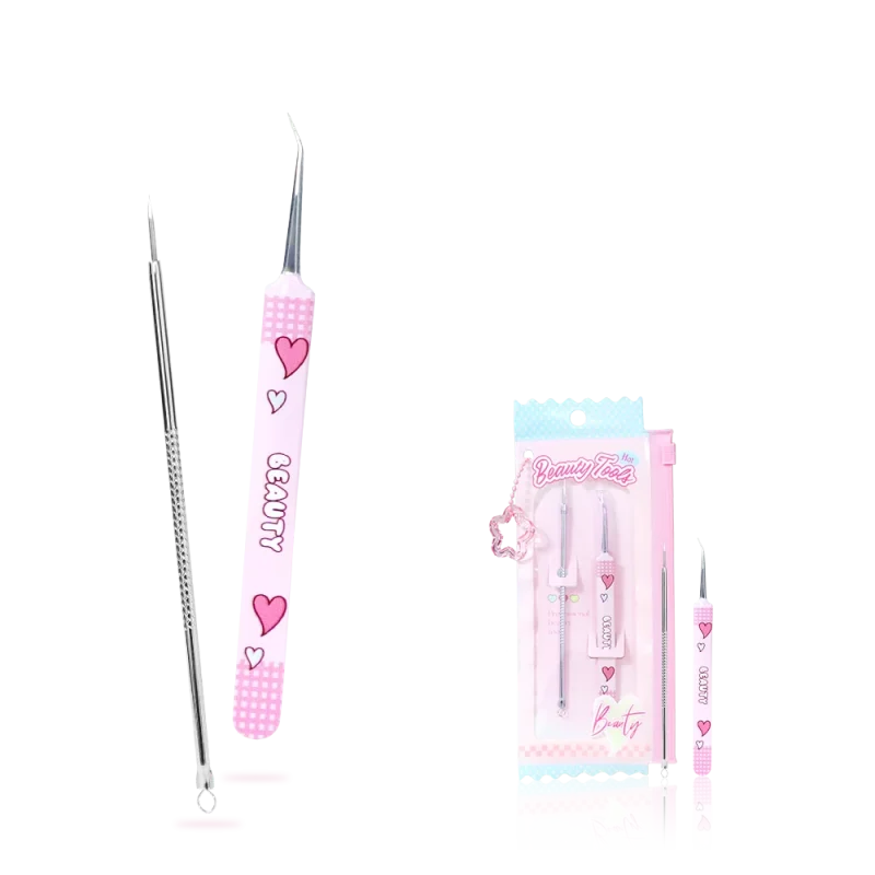 2+1 Acne Blackhead Pimple Comedone Extraction Tool Kit-BMS-392