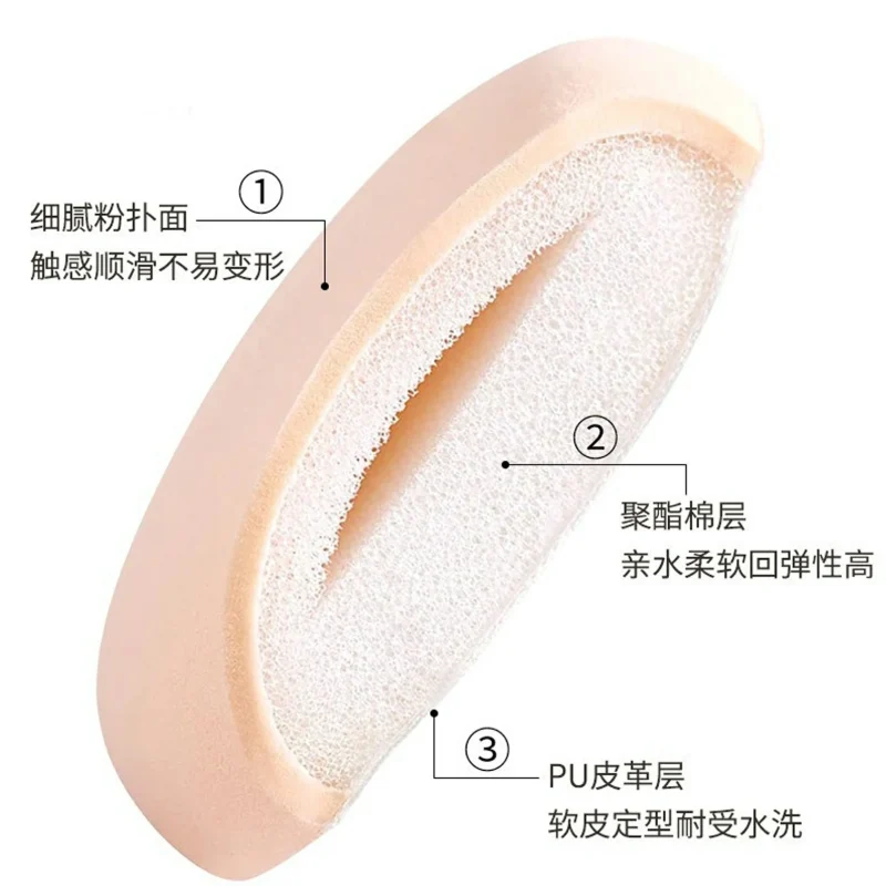 Large Hexagon Cloud Makeup Puff With Storage Case-BMS-141B - Image 3