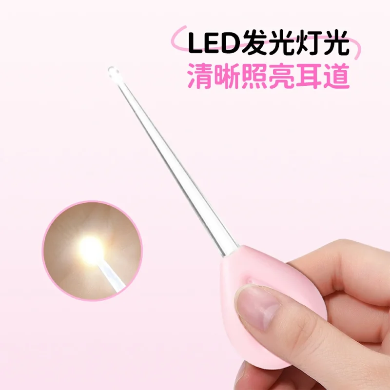Waterdrop Shape Luminous Ear Pick- with Build-in LED Light- BMS-372 - Image 2