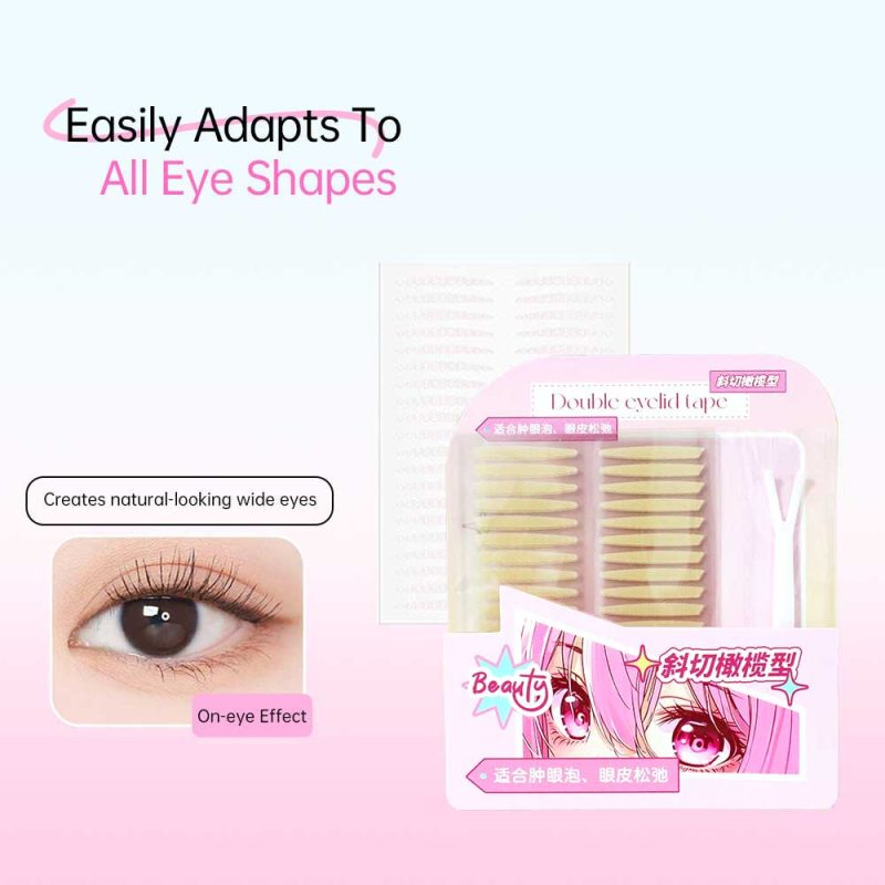 200pcs Beveled Oval Shape Eyelid Tape With Applicator-BMS-360 - Image 4